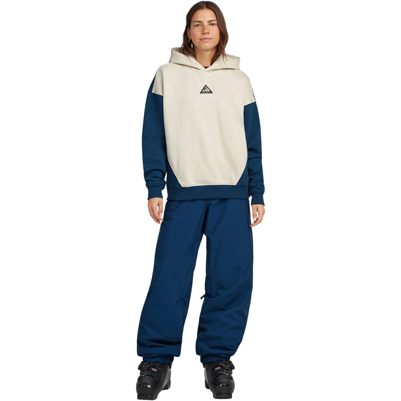 2026 O'Neill Mulher Fwc'Jogo Hoodie 1750135 - Linen White Colour Block